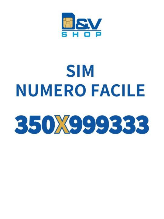 SIM Kena Mobile Numero Facile 350X999333 Da Attivare