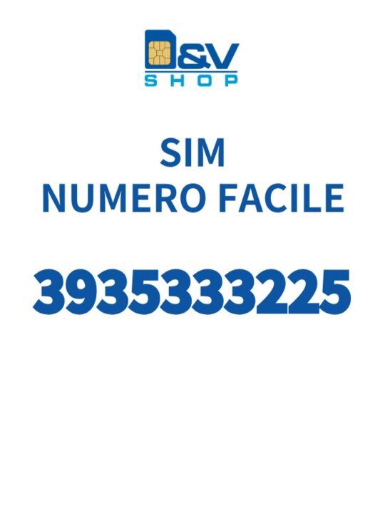 SIM Tre Numero Facile 3935333225 Da Attivare