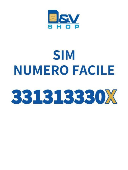 SIM Tim Numero Facile 331313330X