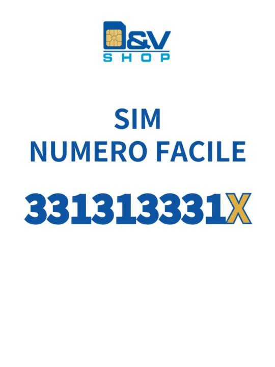 SIM Tim Numero Facile 331313331X