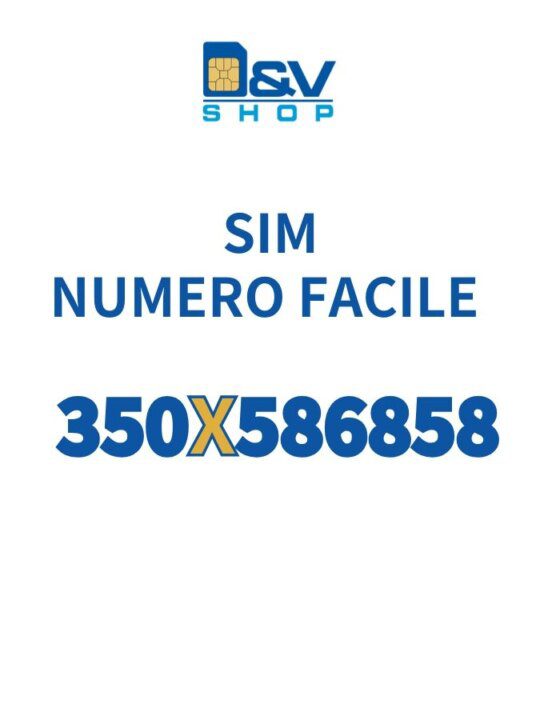 SIM Kena Mobile Numero Facile 350X586858 Da Attivare