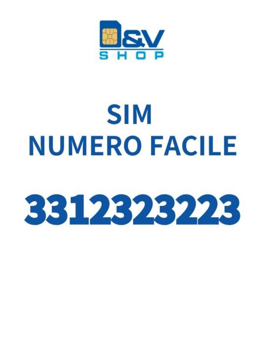 SIM Tim Numero Facile 3312323223 Da Attivare
