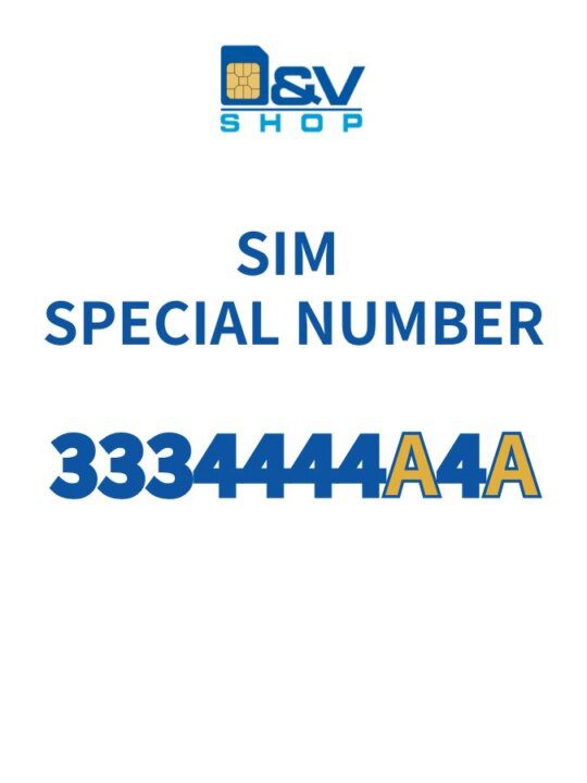 SIM Tim Special Number 3334444A4A