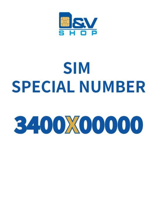 SIM Vodafone Special Number 3400X00000