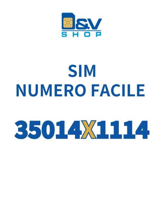 SIM Kena Mobile Numero Facile 35014X1114 Da Attivare