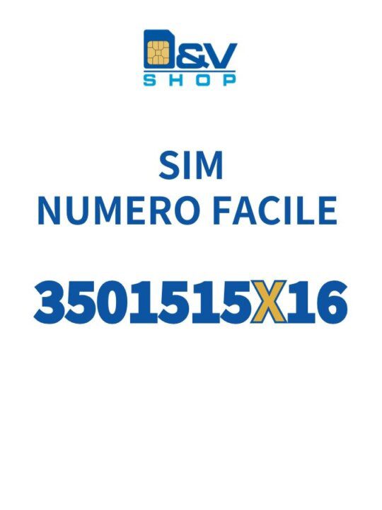 SIM Kena Mobile Numero Facile 3501515X16 Da Attivare