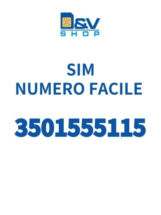 SIM Kena Mobile Numero Facile 3501555115 Da Attivare