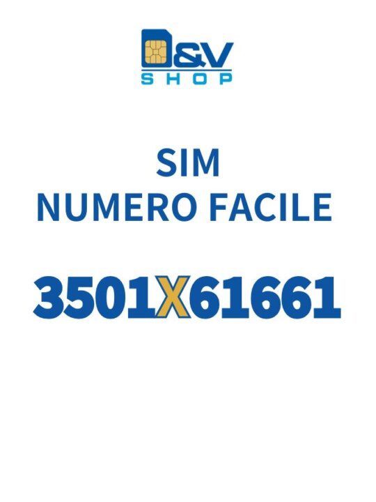SIM Kena Mobile Numero Facile 3501X61661 Da Attivare