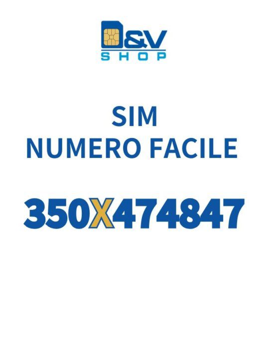 SIM Kena Mobile Numero Facile 350X474847 Da Attivare