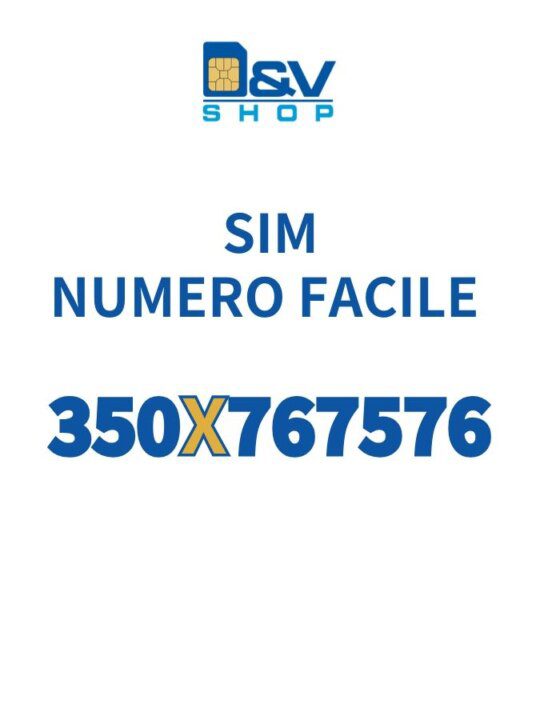 SIM Kena Mobile Numero Facile 350X767576 Da Attivare