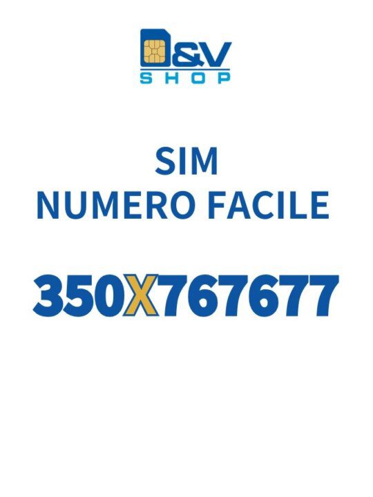 SIM Kena Mobile Numero Facile 350X767677 Da Attivare