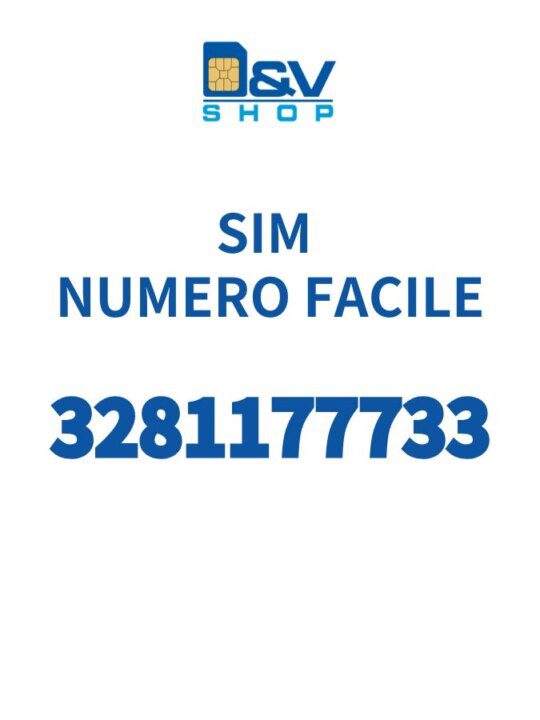 SIM Wind3 Numero Facile 3281177733 Da Attivare