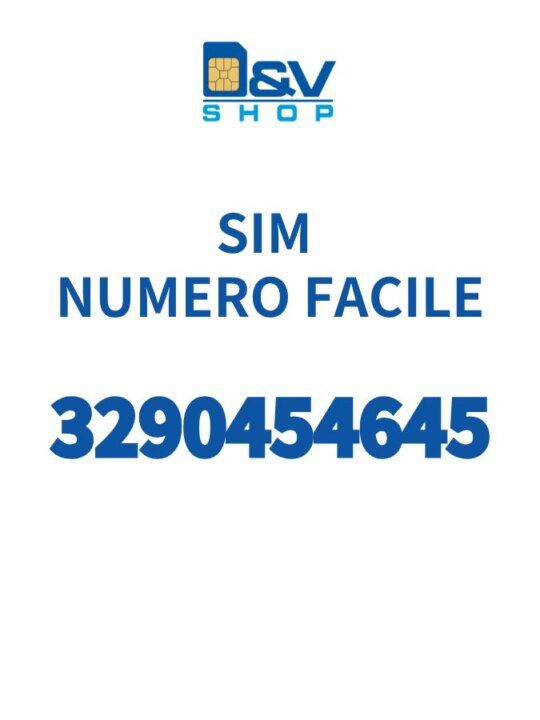 SIM Wind3 Numero Facile 3290454645 Da Attivare