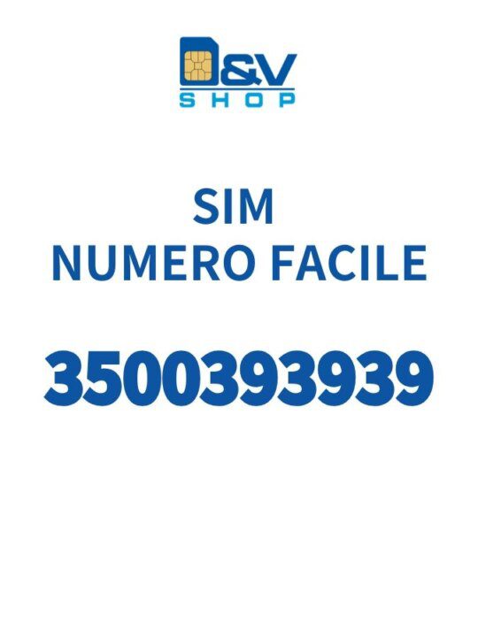 SIM Kena Mobile Numero Facile 3500393939 Da Attivare