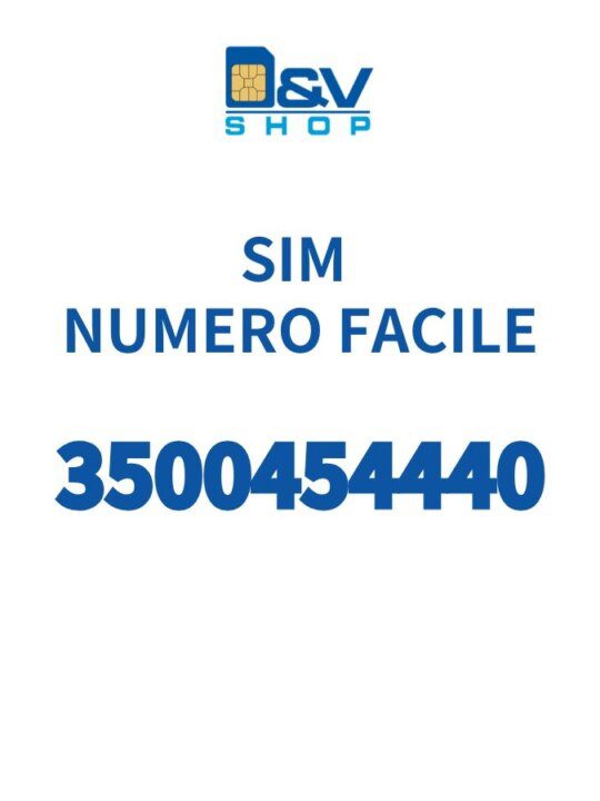 SIM Kena Mobile Numero Facile 3500454440 Da Attivare