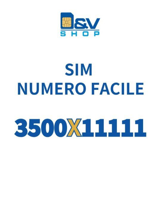 SIM Kena Mobile Numero Facile 3500X11111 Da Attivare