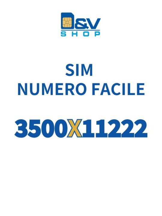SIM Kena Mobile Numero Facile 3500X11222 Da Attivare
