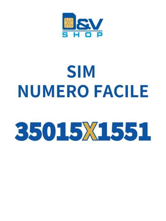 SIM Kena Mobile Numero Facile 35015X1551 Da Attivare
