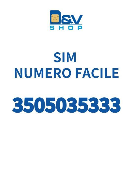 SIM Kena Mobile Numero Facilen 3505035333 Da Attivare