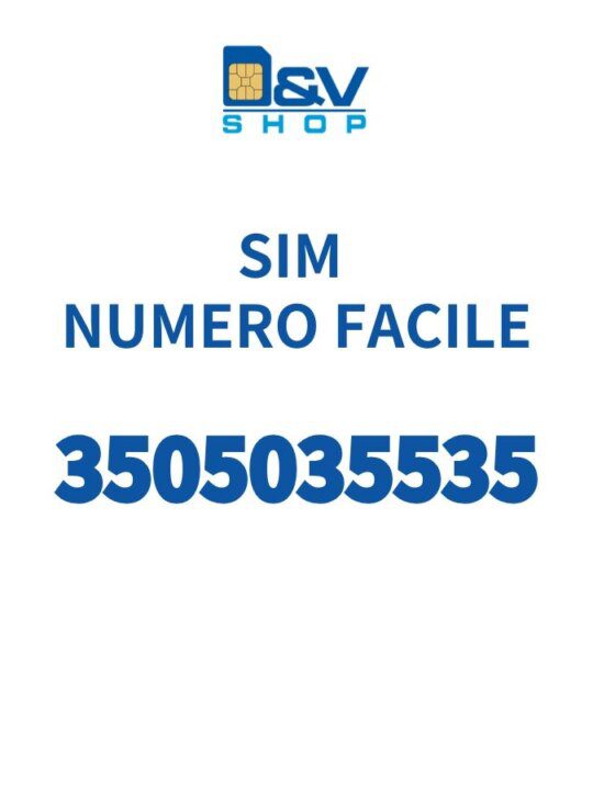 SIM Kena Mobile Numero Facile 3505035535 Da Attivare
