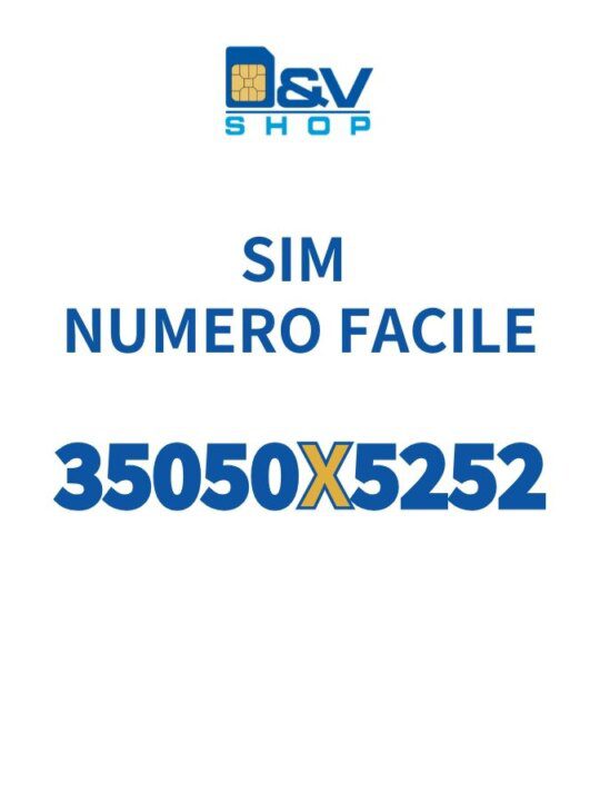 SIM Kena Mobile Numero Facile 35050X5252 Da Attivare