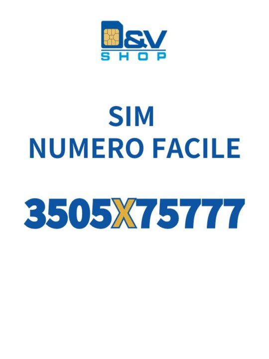 SIM Kena Mobile Numero Facile 3505X75777 Da Attivare