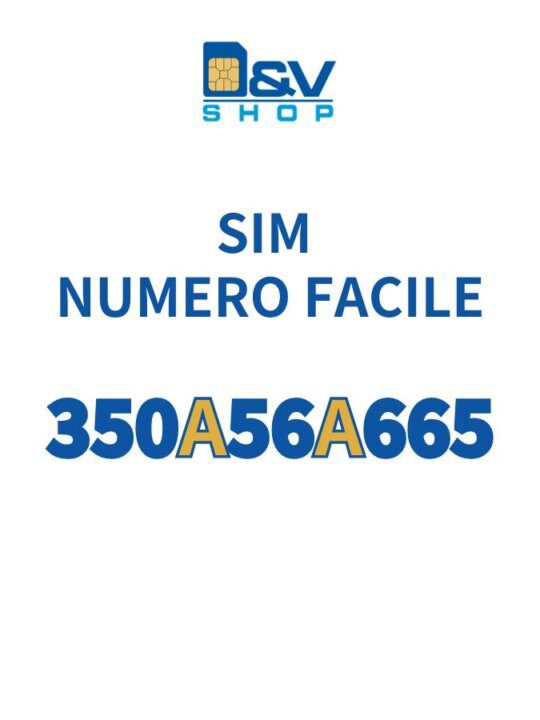 SIM Kena Mobile Numero Facile 350A56A665 Da Attivare