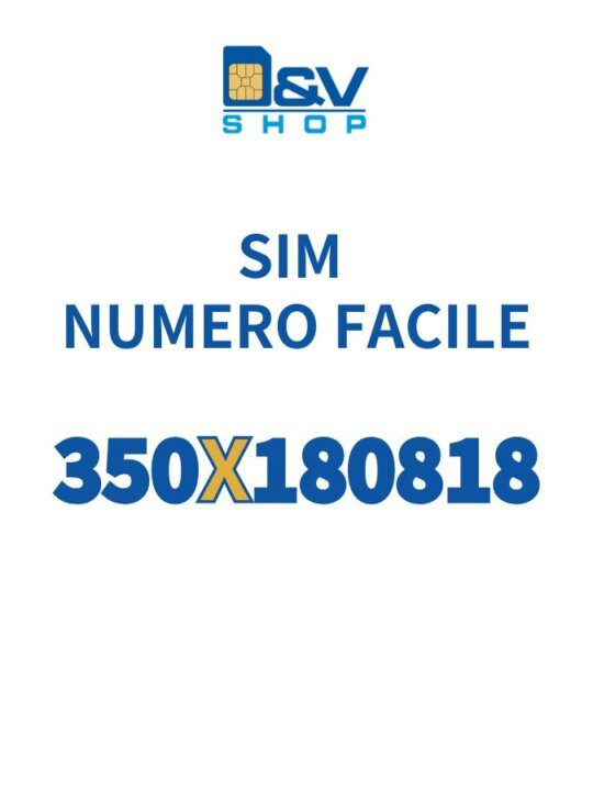 SIM Kena Mobile Numero Facile 350X180818 Da Attivare