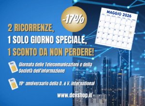 1 data speciale, 2 motivi per festeggiare!