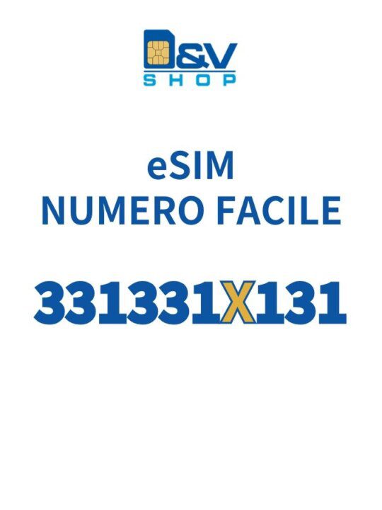 eSIM Tim Numero Facile 331331X131