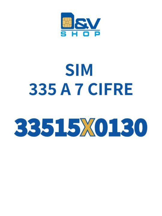 SIM Tim 335 a 7 Cifre 33515X0130