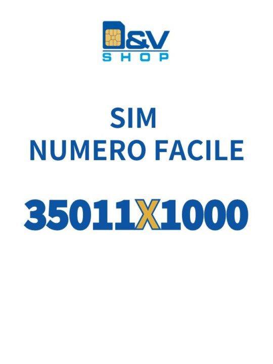 SIM Kena Mobile Numero Facile 35011X1000 Da Attivare