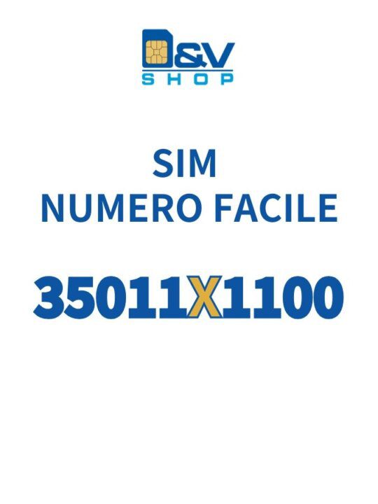 SIM Kena Mobile Numero Facile 35011X1100 Da Attivare