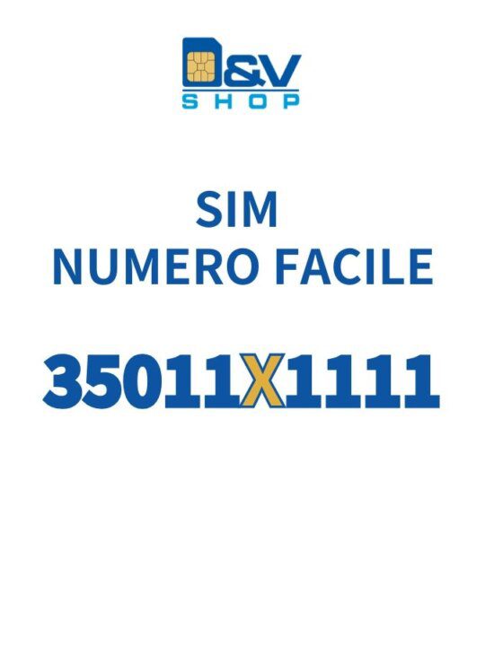 SIM Kena Mobile Numero Facile 35011X1111 Da Attivare