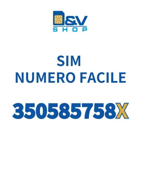 SIM Kena Mobile Numero Facile 350585758X Da Attivare