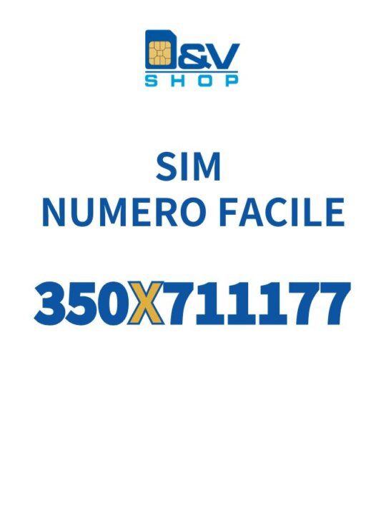 SIM Kena Mobile Numero Facile 350X711177 Da Attivare