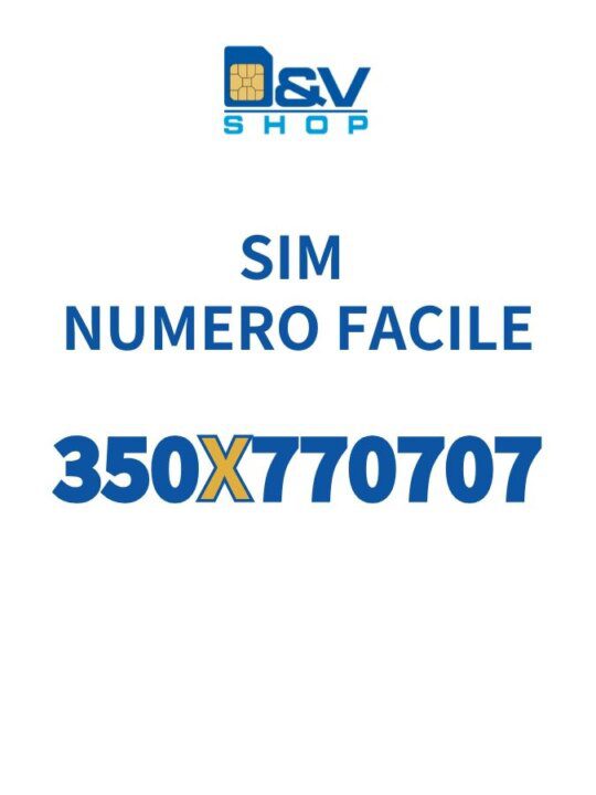SIM Kena Mobile Numero Facile 350X770707 Da Attivare