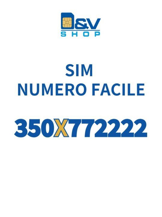 SIM Kena Mobile Numero Facile 350X772222 Da Attivare