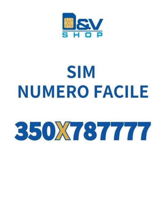 SIM Kena Mobile Numero Facile 350X787777 Da Attivare