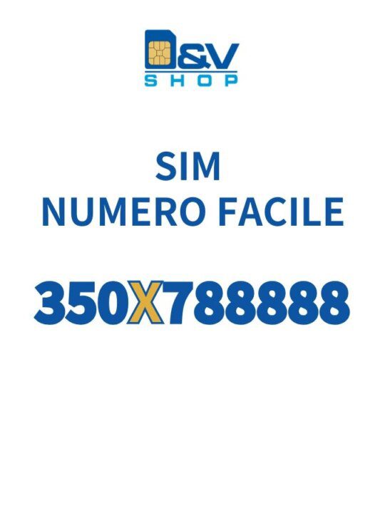SIM Kena Mobile Numero Facile 350X788888 Da Attivare