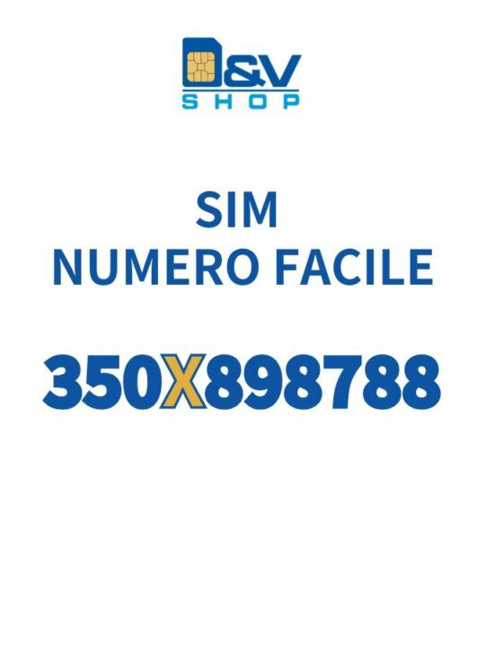 SIM Kena Mobile Numero Facile 350X898788 Da Attivare