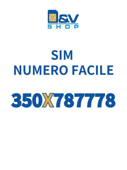 SIM Kena Mobile Numero Facile 350X787778 Da Attivare