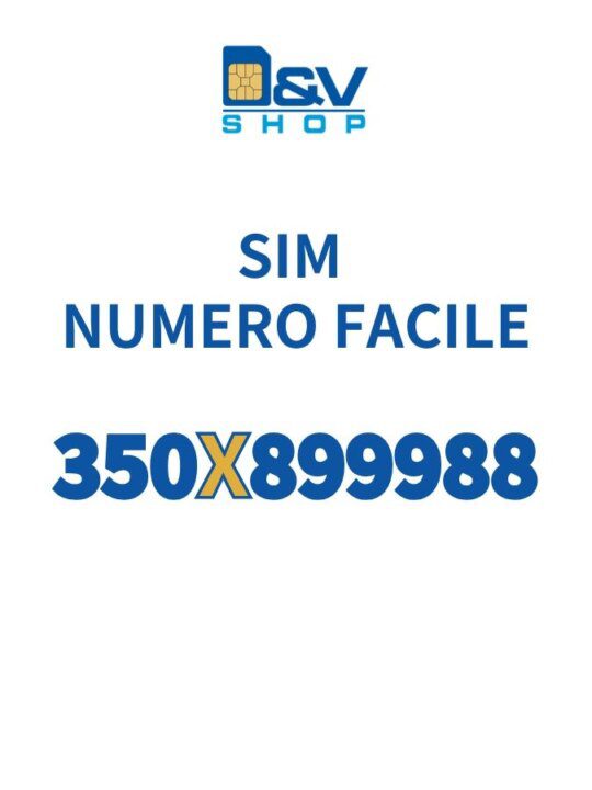SIM Kena Mobile Numero Facile 350X899988 Da Attivare