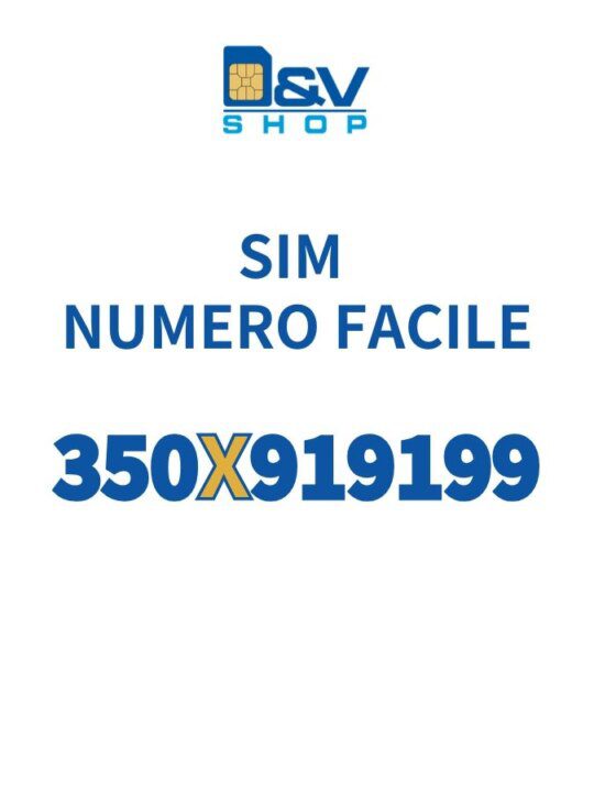 SIM Kena Mobile Numero Facile 350X919199 Da Attivare