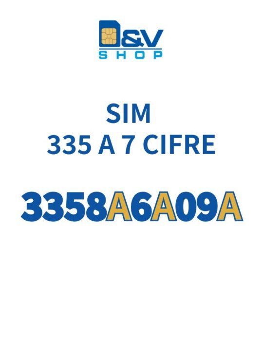 SIM Tim 335 a 7 Cifre 3358A6A09A
