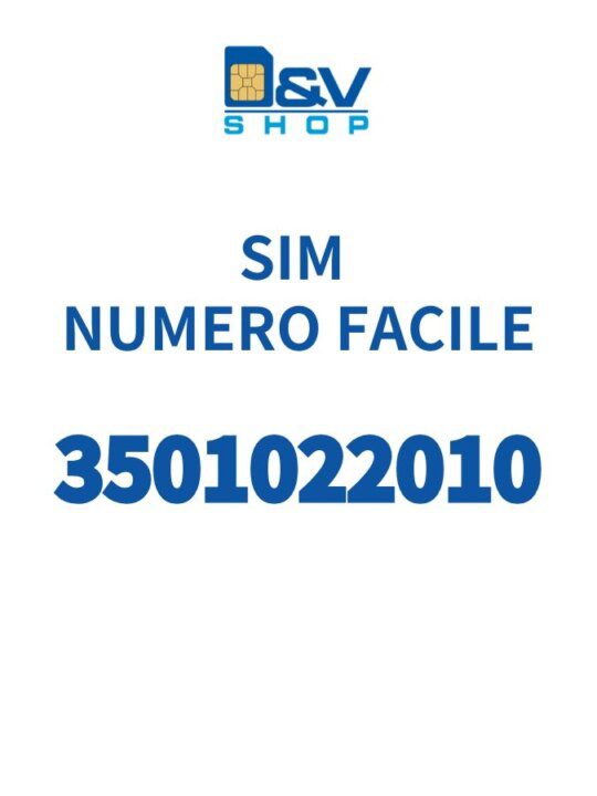 SIM Kena Mobile Numero Facile 3501022010 Da Attivare