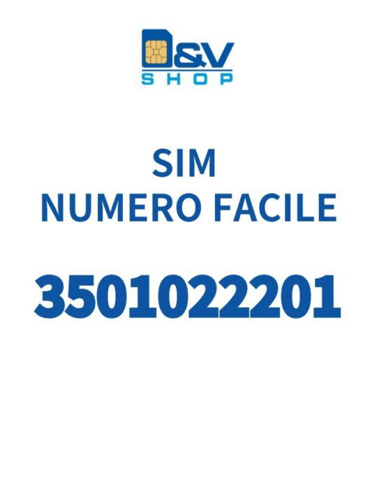 SIM Kena Mobile Numero Facile 3501022201 Da Attivare