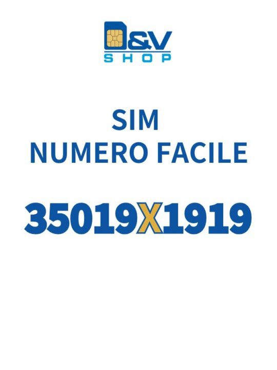 SIM Kena Mobile Numero Facile 35019X1919 Da Attivare