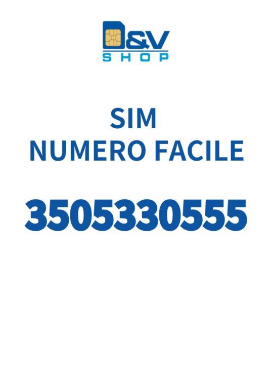 SIM Kena Mobile Numero Facile 3505330555 Da Attivare