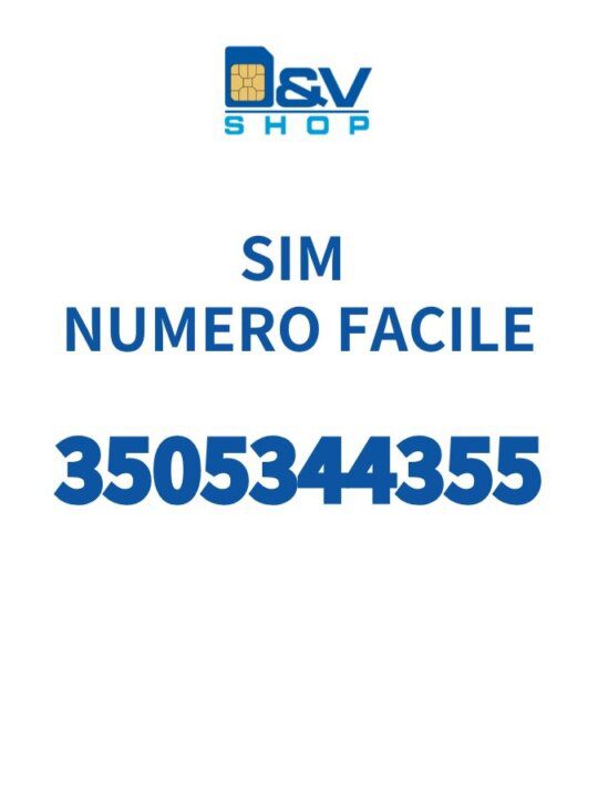 SIM Kena Mobile Numero Facile 3505344355 Da Attivare